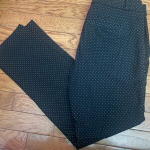 Banana Republic Women’s Black Patterned Dress Pants
